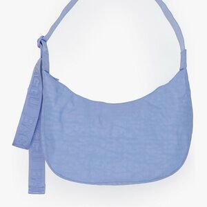 BAGGU Medium Nylon Crescent Bag - French Blue | New With Tags